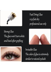 Glesum-Glue Queen Dry 0.5 Seconds New Product High Quality Latex Free Gold Bottle Irritant Eyelash Extension Makeup Adhesive
