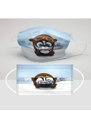 2022 New Adult Disposable Masks Printed Individually Packed Kawaii Custom Dust Adult Masks for the Year of the Tiger