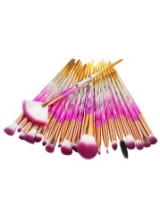 20pcs/set Colorful Swirl Makeup Brush Powder Eyeshadow Blush Blending Beauty Foundation Cosmetic Tools