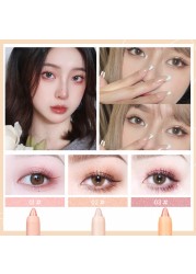 Diamond Glitter Eyeshadow Eye Liner Gel Pencil Makeup Liner Long Lasting Matte Pink Silkworm Champagne Gold Eyeliner Pen