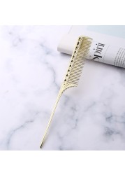 Space Hair Brush Aluminum Hair Comb Professional Hairdressing Combs Hair Cutting Die Barber Hair Brush Combs Salon Tools