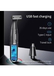 Electric Shaver Nose Hair Trimmer Beard Shaving Wet Dry Men Face Body Shaver