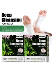 10pcs Natural Detox Foot Patches Stress Relief Pads Detoxification Treatment Women Men Slimming Cleansing Patches For Foot Care