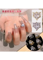 3pcs explosive manicure light luxury big diamond love hand inlaid zircon texture super flash wedding nail full of diamond nails