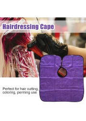 Durable Hairdressing Cape Anti Static Smooth Coloring Easy Clean Salon Apron Perming Hair Cut Waterproof Cloth Solid