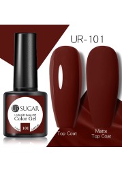 ur sugar caramel color gold sequins gel nail polish for manicure brown chocolate soak off uv gel nail varnish nail art design