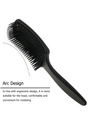 Wide Teeth Arc Massage Comb Anti-static Practical Anti-tangle Salon Styling Comb Non-slip Comfortable Hair Care Hair Brush