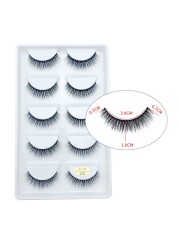 Wholesale Eyelashes 2/5/50 Boxes Faux 3D Mink Lashes Natural Thick False Eyelashes Mink Lashes Soft Lashes Wispy Makeup Cilios New