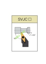 93° SVJCR SVJCL1212 1616 2020 H11K16 Cylindrical Turning Tool for VCMT (Screw)