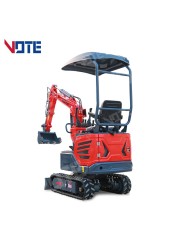 CE EPA Euro 5 China mini excavator hydraulic pilot excavator 1 ton 2 ton 3 ton crawler micro home personal orchard mini excavator P