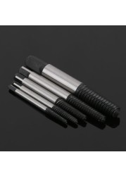 Damaged Broken Screw Remover Extractor Drill Bits 5/6pcs Steel Durable Easy Out Remover Center Drill Damaged Bolts Removal Tool