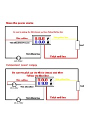 High Quality DC 100V 10A Voltmeter Ammeter Blue + Red LED Amp Dual Digital Volt Meter Scale