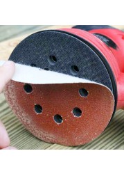 Round Sanding Discs Set, 5", 60 Pieces, 8 Holes, Sandpaper, Hook Ring, Sandpaper