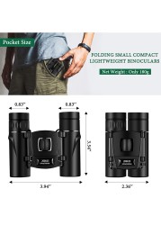 300X25 HD Powerful Binoculars 50000m Long Range Binoculars BAK4 FMC Optics Mini Telescope for Hunting Camping Outdoor Sports