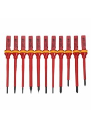 13/pcs VDE Insulated Screwdriver Set 1000V Slotted Phillips Screw Driver Kit Bits With Test Pen Electricians Hand Tools