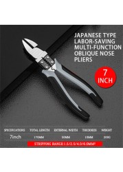 7/9in Multifunctional Universal Diagonal Pliers Needle Nose Kabelschneider Computer Equipment Electrical Wire Cutters Wire Stripper