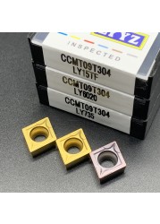 10pcs CCMT060204 CCMT060208 CCMT09T304 CCMT09T308 CCMT120404 CCMT120408 VP15TF LY735 LY6020 Carbide Turning Tool