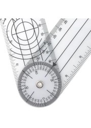 Multi Ruler 360 Degree Goniometer Angle Medical Spine Ruler Protractor Useful Measuring Ruler School Office Supplies Dropship