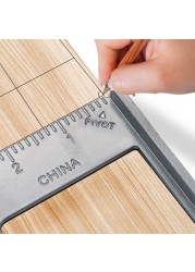 7 Inch Triangular Ruler 90 Degree Square Ruler Carpenter Measuring Tool Angle Protractor