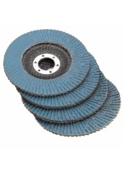 Flap discs for angle grinder, 115mm, 4.5, 40/60/80/120/320 grits, 5pcs/10pcs