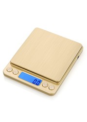 Upgraded USB Powered Kitchen Scale Mini Digital Gram Scale High Accuracy Multifunctional Stainless Steel Pocket Kitchen Scale