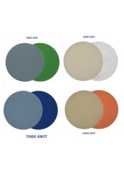 20pcs 3 inch sanding discs hook loop sanding discs grit 3000 /5000 /7000/ 10000 emery round disc sand paper and paper