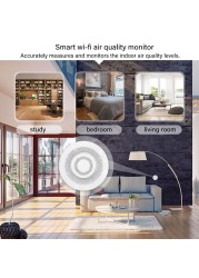 AUBESS Tuya Wifi Air Box Gas Meter VOC Gas Detector Smart Air Quality Monitoring Automation Alarm Detector Alarm Detector Sensor Detector