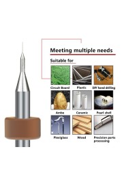 PCB مثقاب الخشب 30 قطعة 0.1-1.0 1.1-2.0 2.1-3.0 مللي متر مجموعة مايكرو بندقية الحفر ل حفر PCB لوحة دوائر كهربائية كربيد مثقاب الخشب