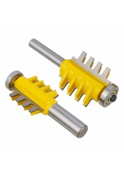 XCAN-Adjustable Finger Joint Bits 8mm, 1/2, Reversible Rod, Finger Joint, Glue Router, Cone Bits Tongue Wood Router Bit