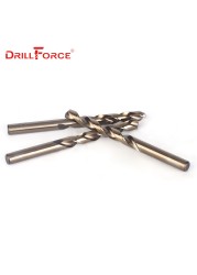 Drillforce أدوات M42 الكوبالت مثقاب مجموعة ، HSS-CO الحفر مجموعة 0.5-10 مللي متر ، الحفر على صلابة الفولاذ ، الحديد الزهر و الفولاذ المقاوم للصدأ