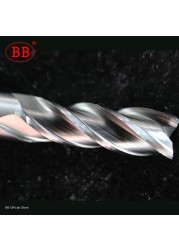 BB نهاية المطاحن عالية الدقة HSS المعادن القاطع Co8 الكوبالت D1-32mm 2 3 4 المزامير الأسنان الألومنيوم طحن أداة مفتاح مقاعد راوتر بت