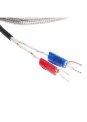 Probe Type Thermocouple K Temperature Sensor 2 Meters Cable Wire 0~500'C For Measuring Boiler Furnace Temperature Controller