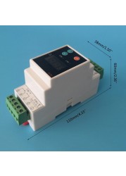 Din Rail Controller With Sensor 2 Way Relay Output Temperature Alarm No NC Common Output 7A/250VAC AC90~260V -40~110℃