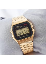 Casio Watch Gold Watch Men Top Brand Luxury LED Digital Waterproof Quartz Watch Men Sports Military Wrist Watch relogio masculino reloj hombre erkek kol saati montre homme zegarek meski часы мужские A168WG-9