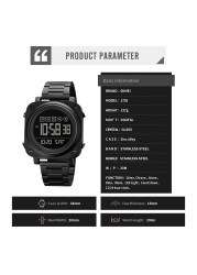 SKMEI 2021 Men's Electronic Watch Fashion Led Date Stopwatch Casual Sports Wristwatch Male Electric Wristwatch Men's Watches 1726