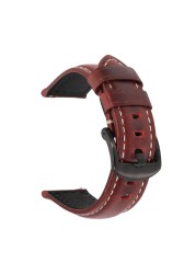 18/20/22/24/26mm Watch Strap Genuine Leather Watch Band Watch Accessories Men Cowhide Handmade Watchband Stainless Steel Buckle