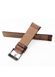 Retro genuine leather watchband for diesel DZ4343 DZ4323 DZ7406 watch strap vintage Italian leather 22mm 24mm 26mm men bracelet