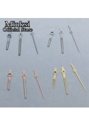 Miuksi Silver Rose Gold Blue Watch Hands Green Luminous Hands Fit NH35 NH36 ETA 2824 2836 Miyota 8215 8205 DG2813 3804 Movement