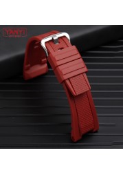 Silicone Rubber Band for Casio gst210 GST-W110/S130/B100/S100G/S110/410 Watch Strap High Quality Watches Wristwatches Band