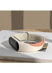 Morandi Color Strap For Xiaomi Mi Band 6 Wristband Accessories For Xiaomi Mi Band 6 5 4 3 Silicone Bracelet Replacement Strap