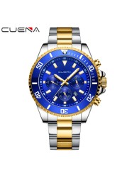 CUENA Top Brand Luxury Watch Fashion Men 30ATM Waterproof Date Watch Sport Men's Watches Quartz Wristwatch Relogio Masculino