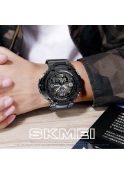 SKMEI 1617 Military Camouflage Sport Watches Stopwatch Alarm 3 Time 5Bar Waterproof Male Clock Men Watch relojes hombre 2020