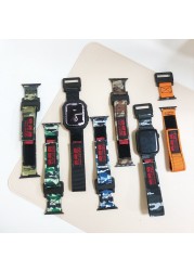 Nylon Sport Watch Band For Iwatch 7 41 45mm 5 6 2 3 38mm 42mm Bracelet Loop Strap For Apple Watch 4 40 44mm Watchbands Wristbelt