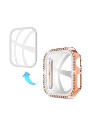 Glitter Tempered Glass Screen Protector for iwatch Apple Watch Series 6 5 4 3 2 1 44mm 40mm 42mm 38mm Protective Film Protection