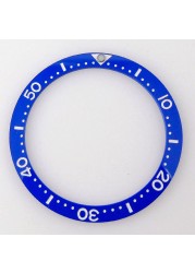 33.7mm*27.5mm*0.8mm Flat Ceramic Black Blue Green Clock Bezel Insert Fit MOD Skx013 Model High Quality Parts