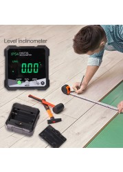 Precision LCD Digital Inclinometer Slope Meter IP54 Waterproof Bevel Gauge Inclinometer Magnetic Based