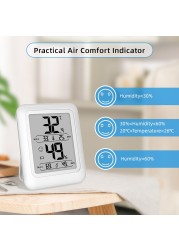 PROTMEX PT19DE LCD الرقمية الحرارية الرطوبة في الأماكن المغلقة في الهواء الطلق درجة الحرارة مقياس الرطوبة مع للطي قوس C/F وظيفة التبديل