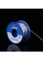 50g Soldering Solder Wire High Purity Low Fusion Spot 0.5mm 0.8mm 1.0mm Rosin Solder Wire Roll No Clean Tin BGA Soldering