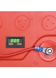 DC 5V2A Voltmeter Ammeter Blue Red Dual LED Display Amp Dual Digital Volt Meter Gauge 8-40V Voltmeter Voltage Meter