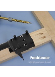 Vertical pocket hole wood doweljig kit punching hole locator handheld manual drilling puncher DIY woodworking woodworking